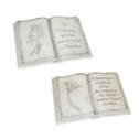617006 Buch mit Inschrift, Polyresin 
29,8 x 20 x 10 cm